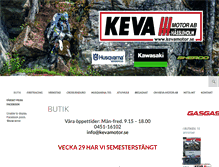 Tablet Screenshot of kevamotor.se